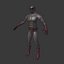 Cartoon Super Hero - Ninja Character - Low Poly