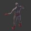 Cartoon Super Hero - Ninja Character - Low Poly