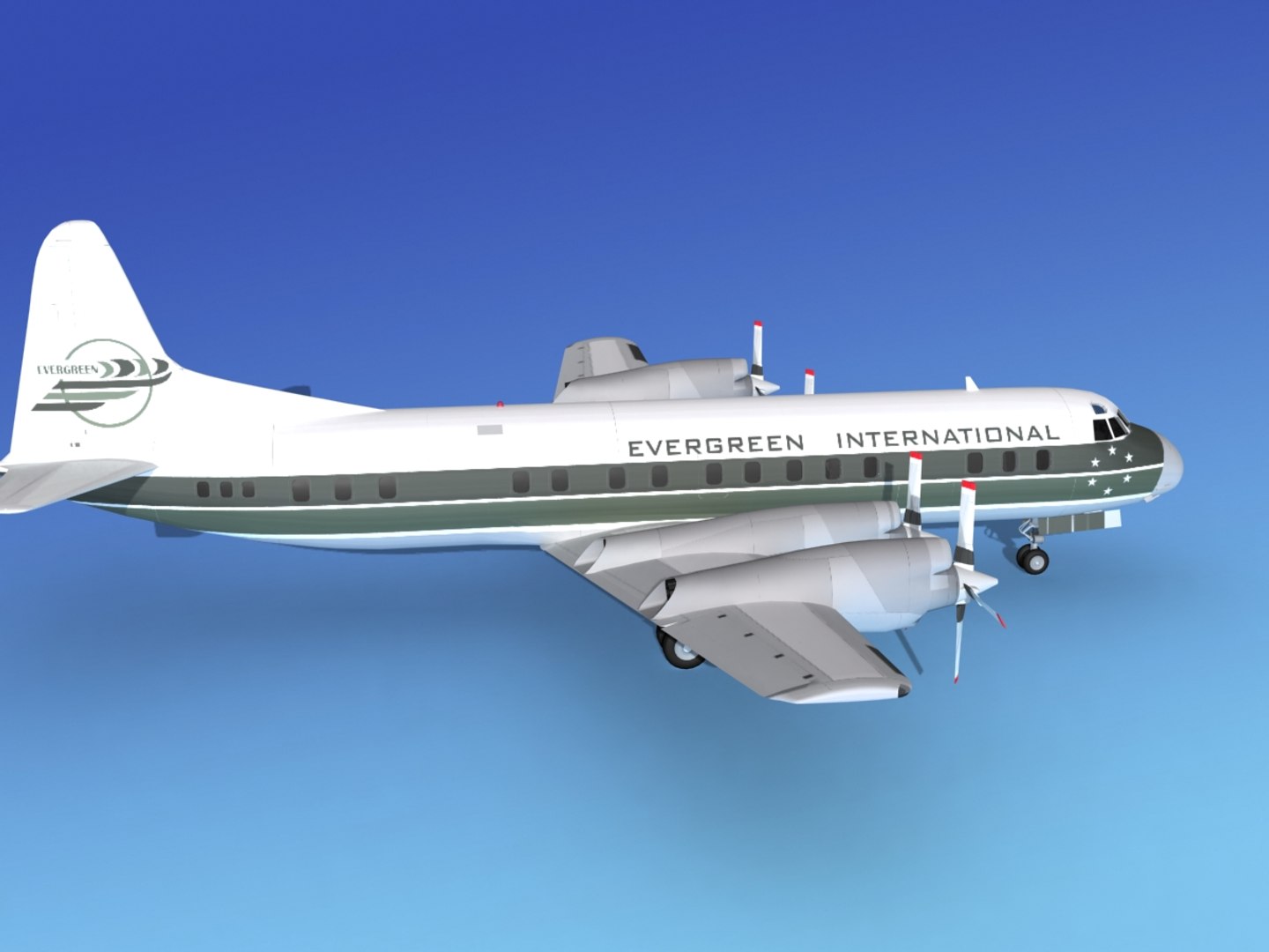 3d Model Propellers Electra Lockheed