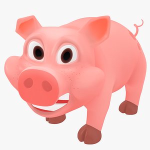 Cartoon Pig Rigged
