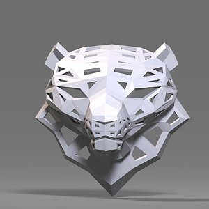 leopard head 3D model