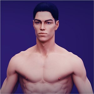 Transhumanist body realistic model
