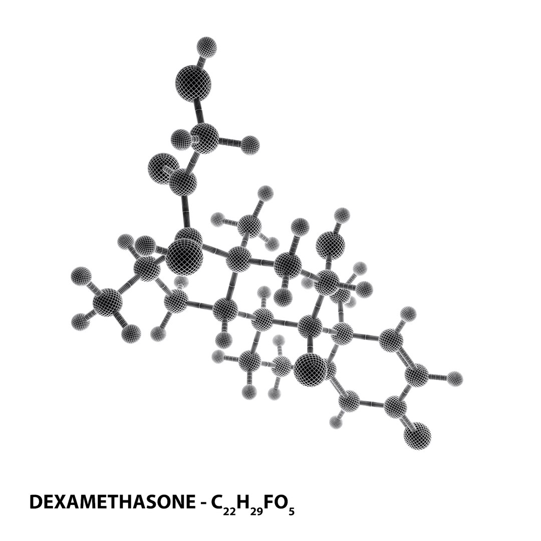 Drug DEXAMETHASONE Molecule 3D model https://p.turbosquid.com/ts-thumb/sP/DOkNRm/JC/product_drug_dexamethasone_molecule_wf4/png/1651146919/1920x1080/fit_q87/e1f8c5376631417fa9df227f1c9b8e4879dcd4b0/product_drug_dexamethasone_molecule_wf4.jpg