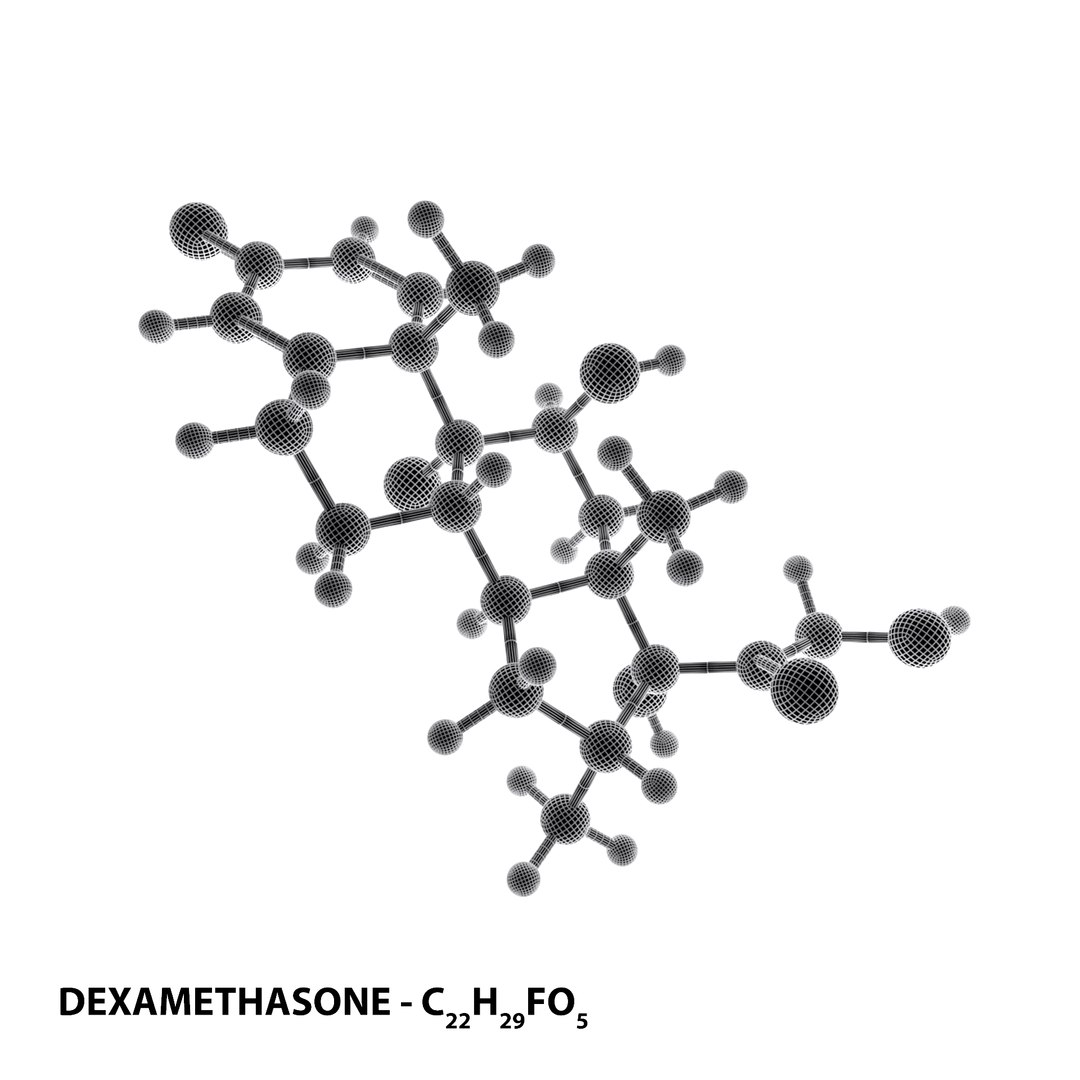 Drug DEXAMETHASONE Molecule 3D model https://p.turbosquid.com/ts-thumb/sP/DOkNRm/Pp/product_drug_dexamethasone_molecule_wf3/png/1651146917/1920x1080/fit_q87/086d6ae2cb6723045bbeb6518dbce444514e4ae8/product_drug_dexamethasone_molecule_wf3.jpg