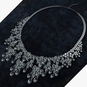 3D Diamond necklace