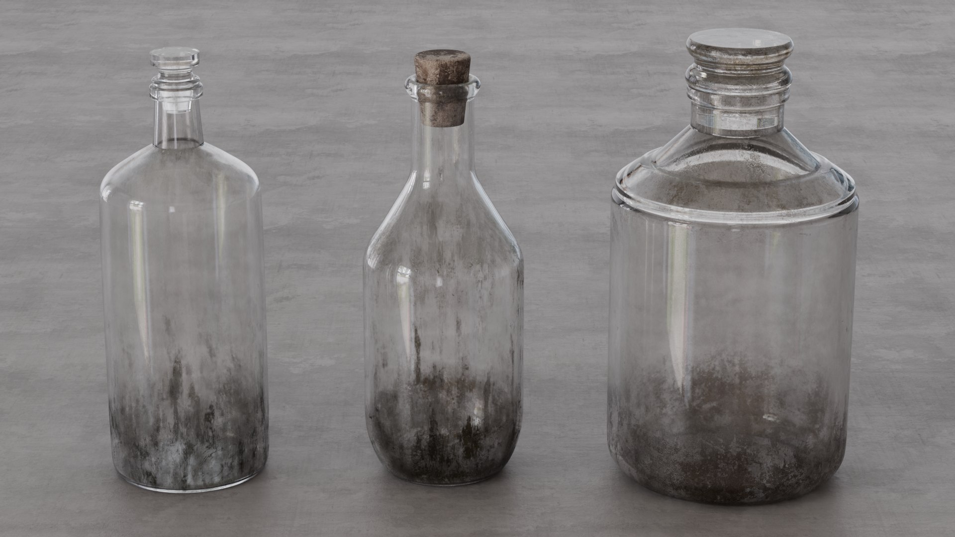 3D Dirty Glass Bottle https://p.turbosquid.com/ts-thumb/sP/FRSl0a/7X/bottles_dirty_main_p4/png/1724439659/1920x1080/fit_q87/30ea74cc45dfdb5924afd9d9c5cf2514d1ca3a39/bottles_dirty_main_p4.jpg