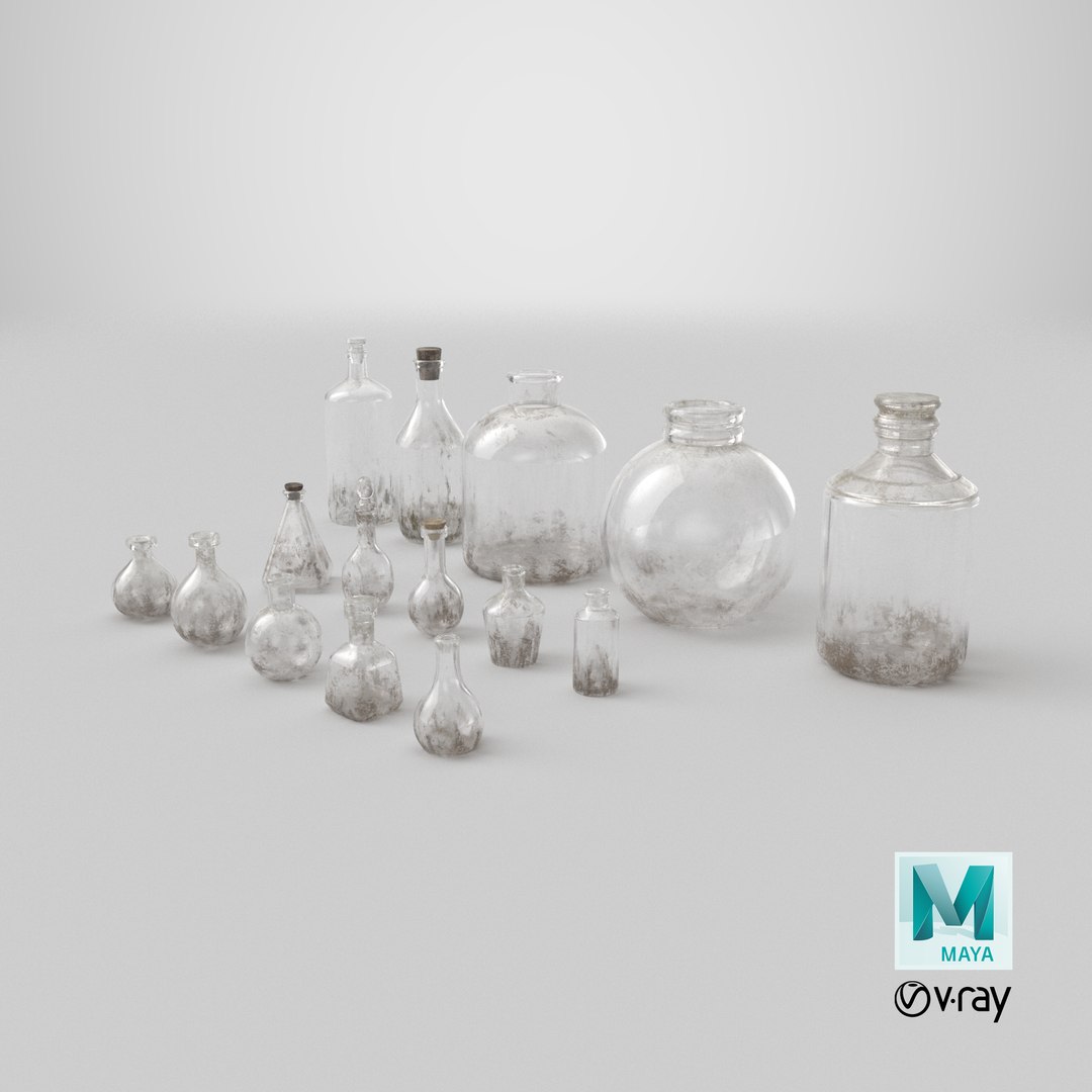 3D Dirty Glass Bottle https://p.turbosquid.com/ts-thumb/sP/FRSl0a/Vg/stemcell_maya_vray_render/png/1726500164/1920x1080/fit_q87/bcabb1c890078b413180bca21f1f3fb9e16c9d91/stemcell_maya_vray_render.jpg