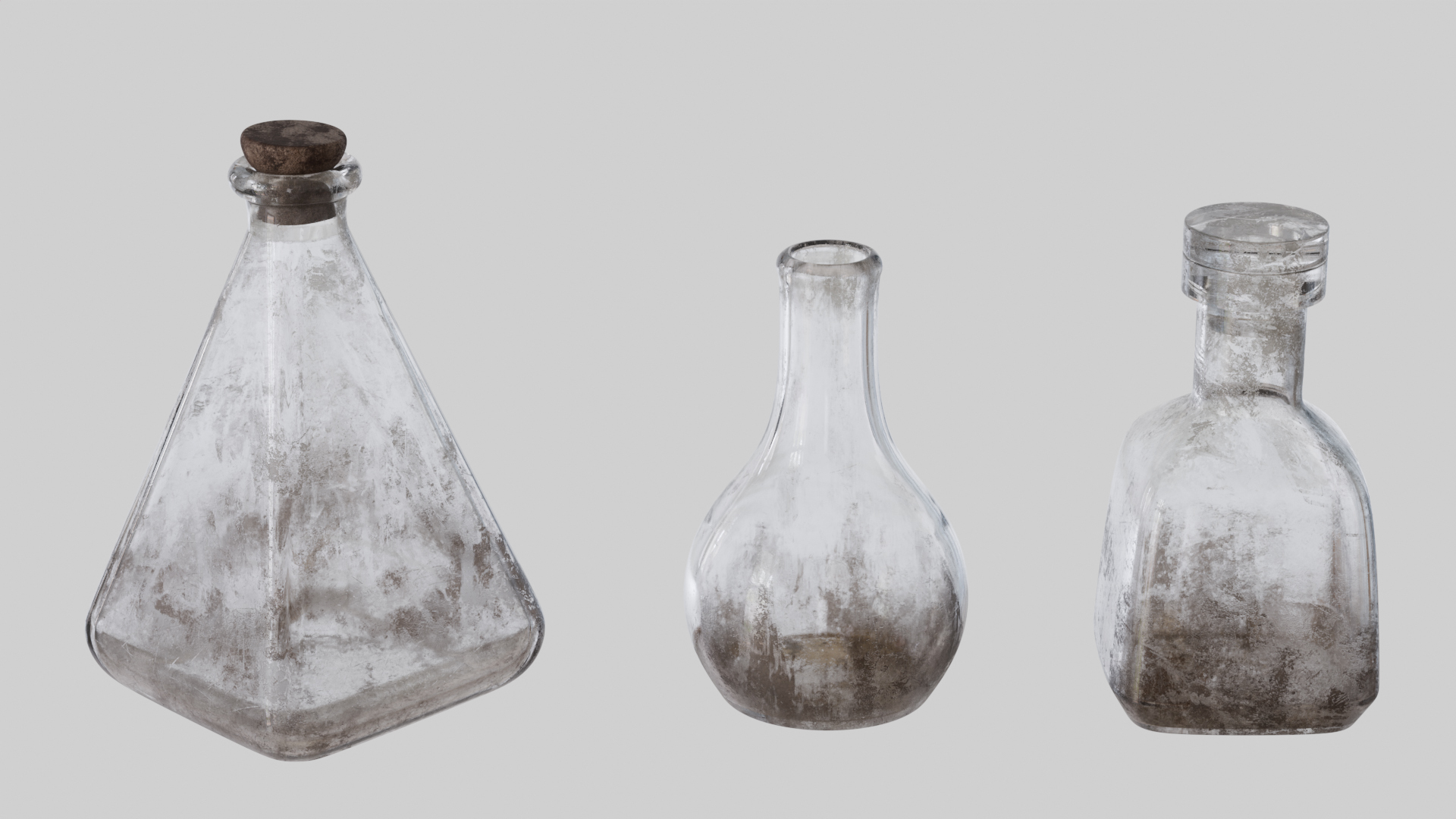 3D Dirty Glass Bottle https://p.turbosquid.com/ts-thumb/sP/FRSl0a/cV/bottles_dirty_turntables_g2/jpg/1726220255/1920x1080/turn_fit_q99/1f0373a19390d1ecc775bec411061466cfd68ee8/bottles_dirty_turntables_g2-1.jpg