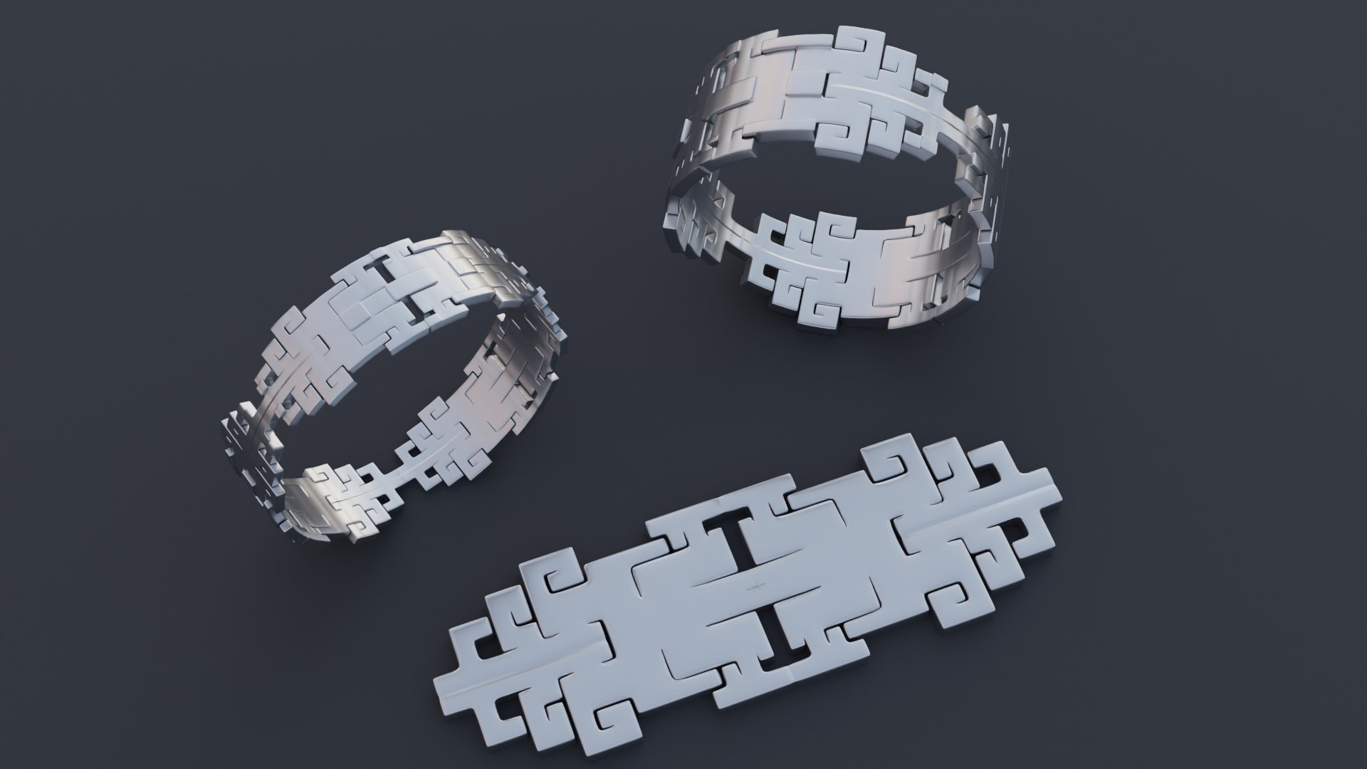2 Custom Ring Designs 3D - TurboSquid 1985191