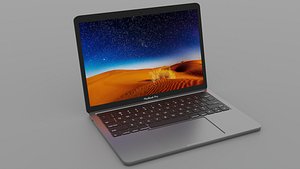 MacBook PRO Laptop Hight poly Game Ready Vertices 23519 Faces 19960 3D