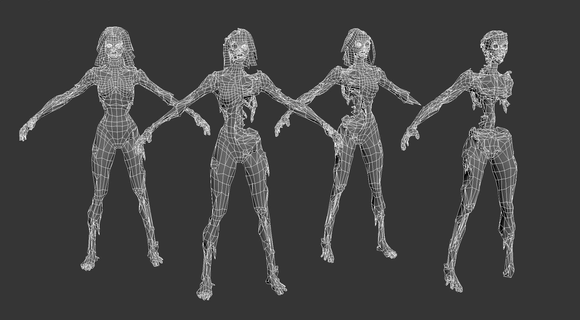 3D Zombies Savaged Horde - Low Poly - PBR - Extreme Decay https://p.turbosquid.com/ts-thumb/sP/Jinla7/5j/char_zombie_wire_02/png/1700529842/1920x1080/fit_q87/cb85abcd1981c7e9c11c8fd1299a035bee7e9f2a/char_zombie_wire_02.jpg