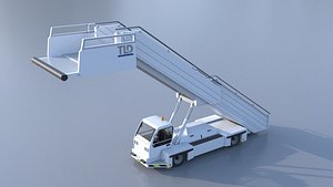 Passenger Stairs TLD 580 PBR Static Scenery Ready Low-poly 3D model