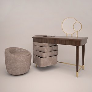 3d dressing table smania loren