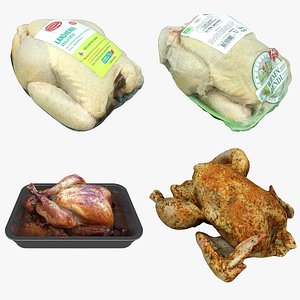 3D chicken turkey model