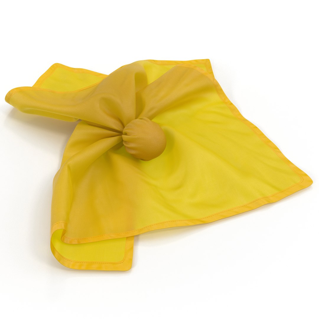 Football Penalty Flag Yellow 2 3D Model 3D model preview