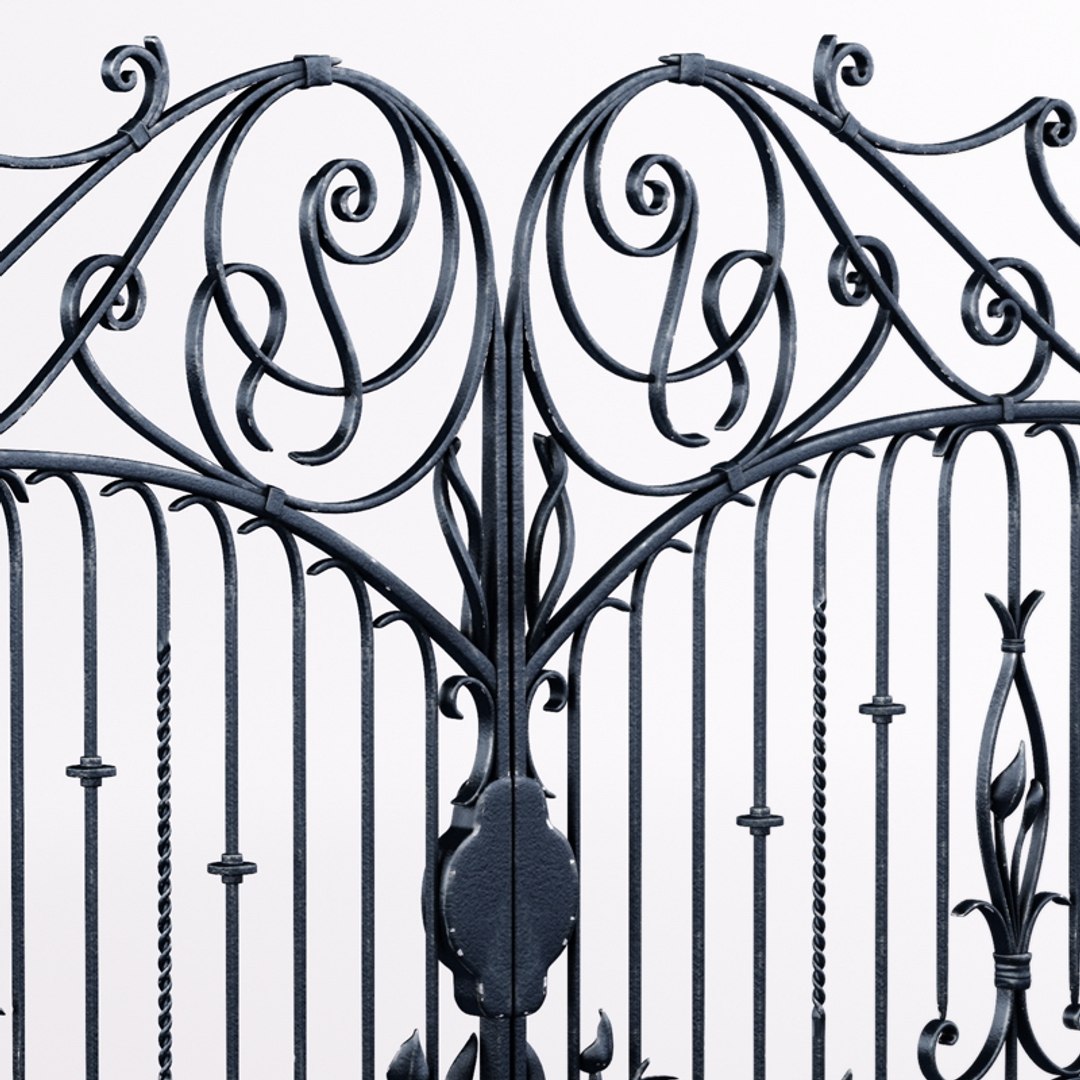 3d Model Wrought Iron Gate