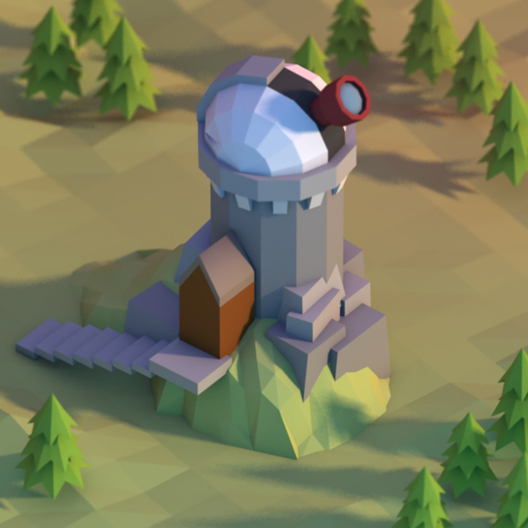 3d Model Observatory Building