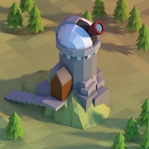3d model observatory building