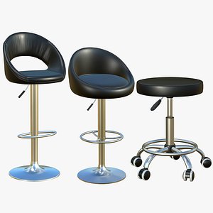 Bar Stool Chair V46 3D