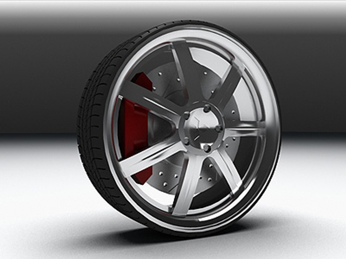 Profile Wheel Sumoto Tire Rim 3d Model