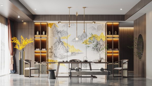 Modern teahouse model - TurboSquid 1743378