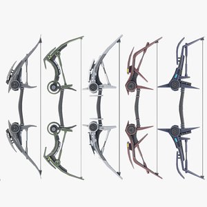 3D Scifi bow collection model