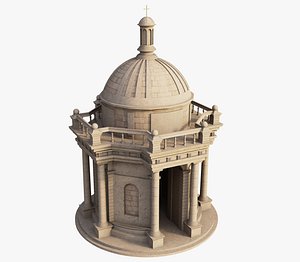 Mini Temple Escorial Garden 3D