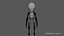 3D light bulb man model