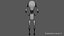3D light bulb man model