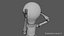 3D light bulb man model