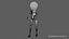 3D light bulb man model