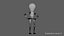 3D light bulb man model