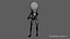 3D light bulb man model