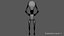 3D light bulb man model
