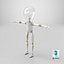 3D light bulb man model
