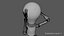 3D light bulb man model