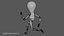 3D light bulb man model