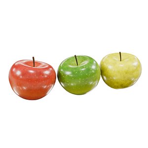 Apple fruit red yellow green shader for Blender