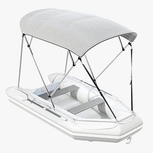inflatable boat sunshade 3D model