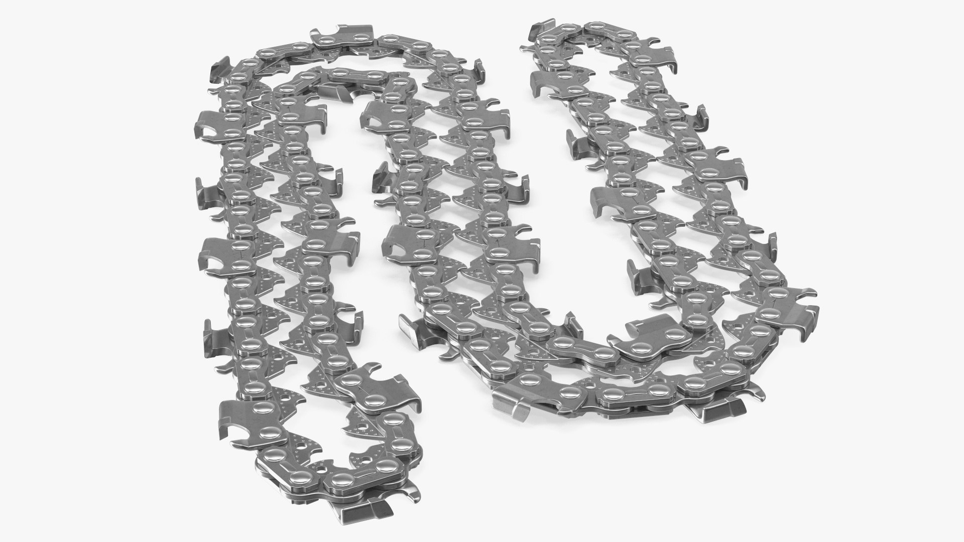 Steel Chain for Chainsaw Folded 3D model - TurboSquid 1883218