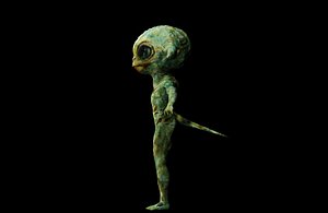 3D Rigged Alien Character - Fretzo model