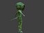 Rigged Alien Charakter - Fretzo