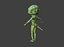 Rigged Alien Charakter - Fretzo