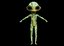Rigged Alien Charakter - Fretzo