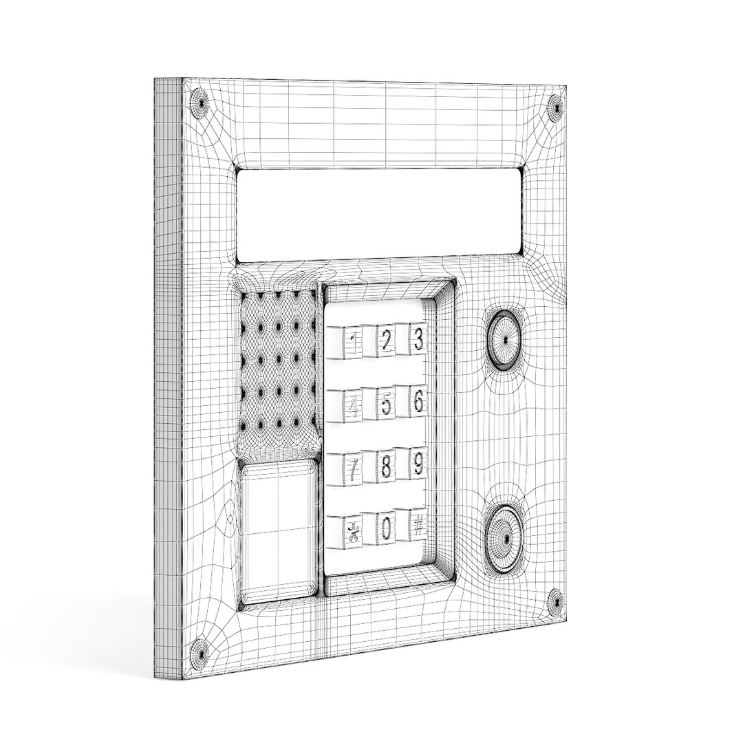 3D External Intercom Model - TurboSquid 1223760