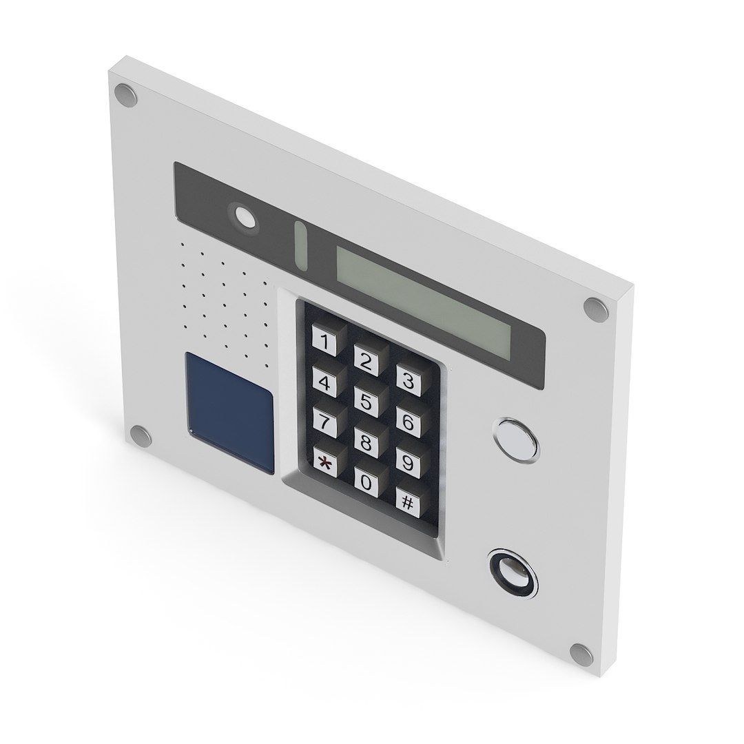 3D External Intercom Model - TurboSquid 1223760