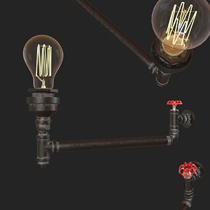 loftit red faucet loft1482w-6 3D model