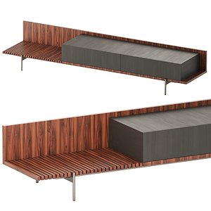 3D Superquadra storage Minotti