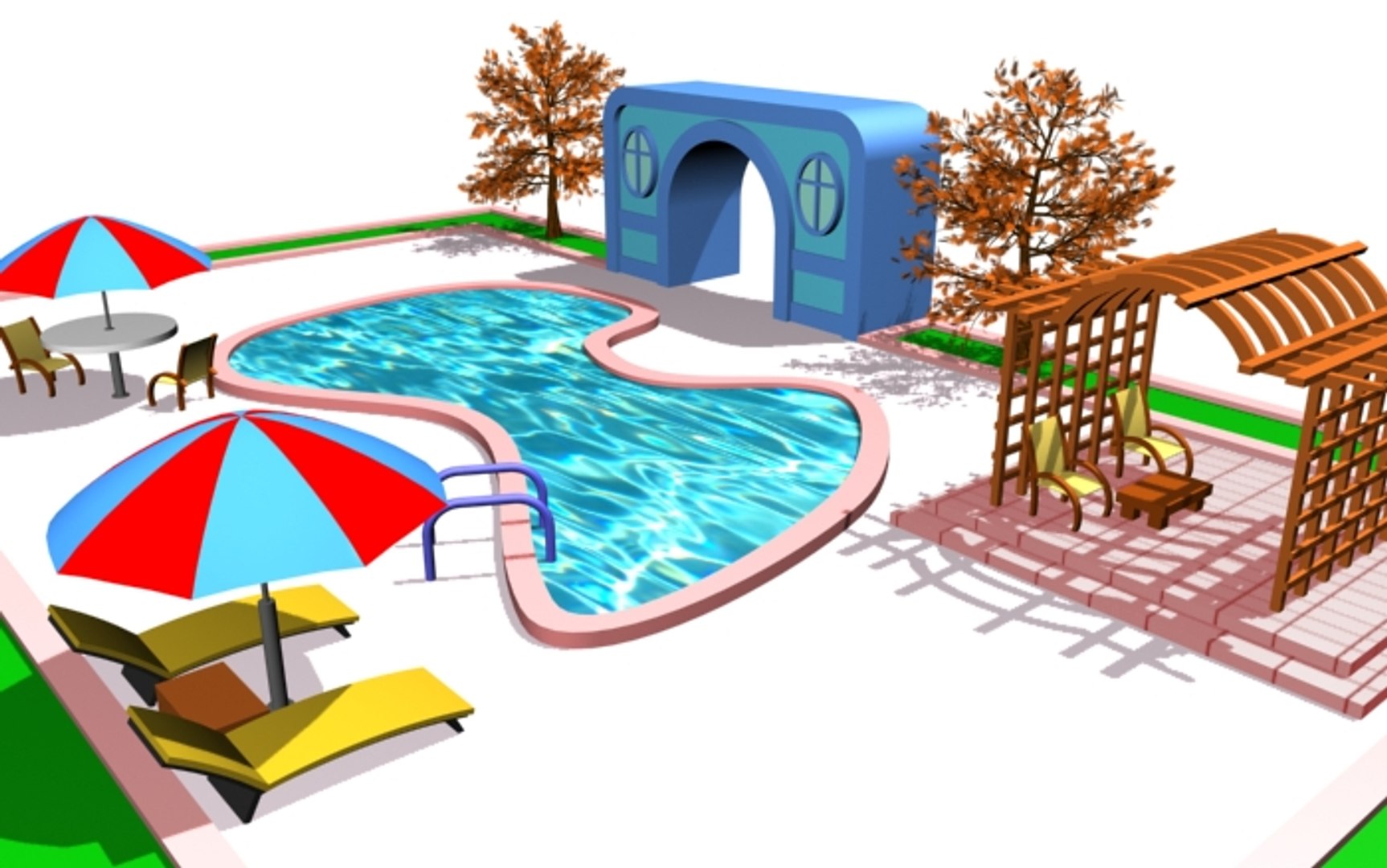 3ds Max Pool Elements