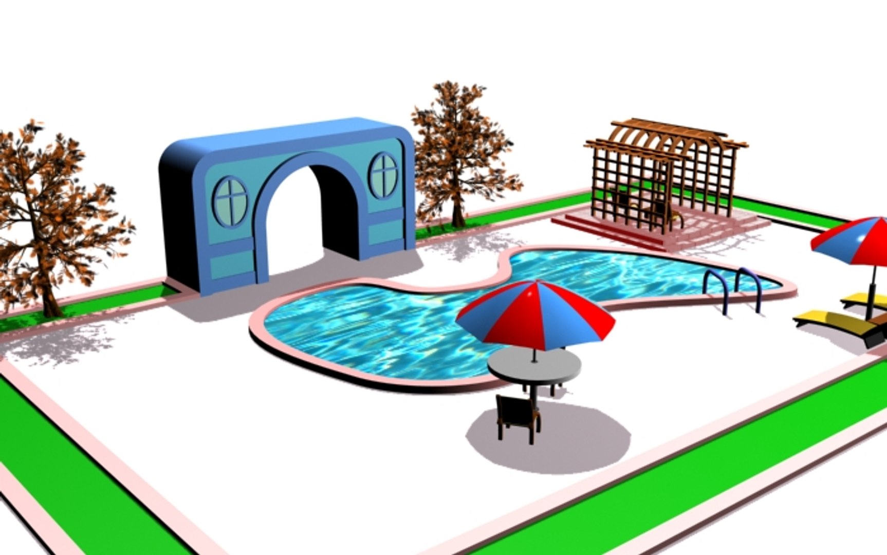 3ds max pool elements